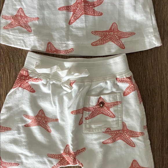 Starfish Print Baby Outfit 6M - Picture 3 of 3